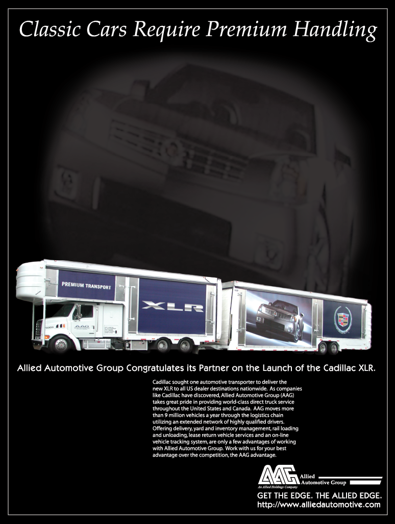 Allied Automotive Group Luxury Car Transport Ad