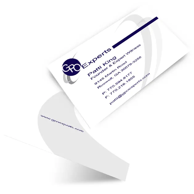 Business Cards for the GPO Experts Consulting Company.