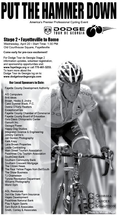 Tour De Georgia Ad featuring Lance Armstrong