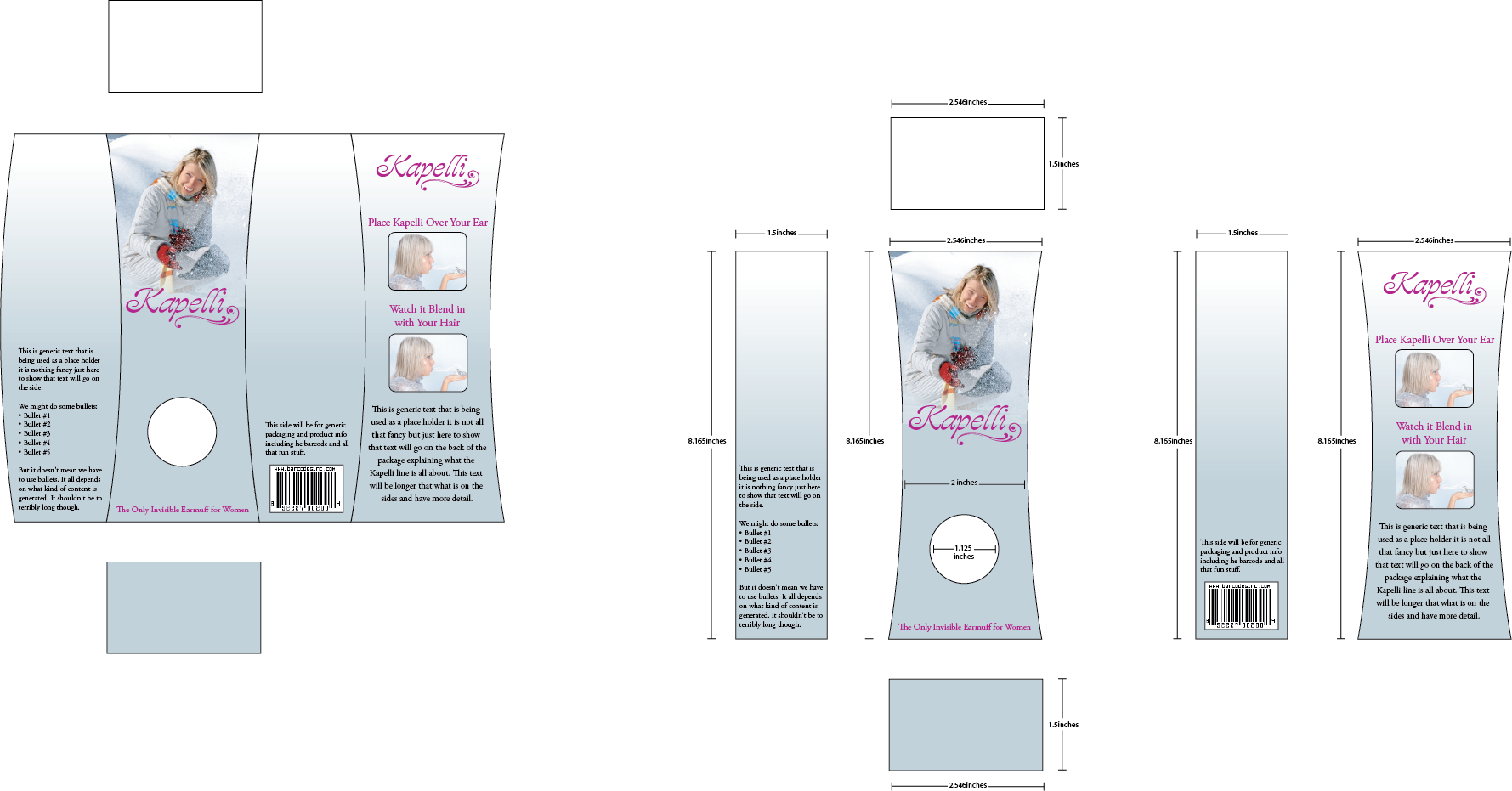 Kapelli Earmuff packaging design